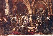 Jan Matejko The First Sejm in leczyca. Recording of laws. A.D. 1182. oil on canvas